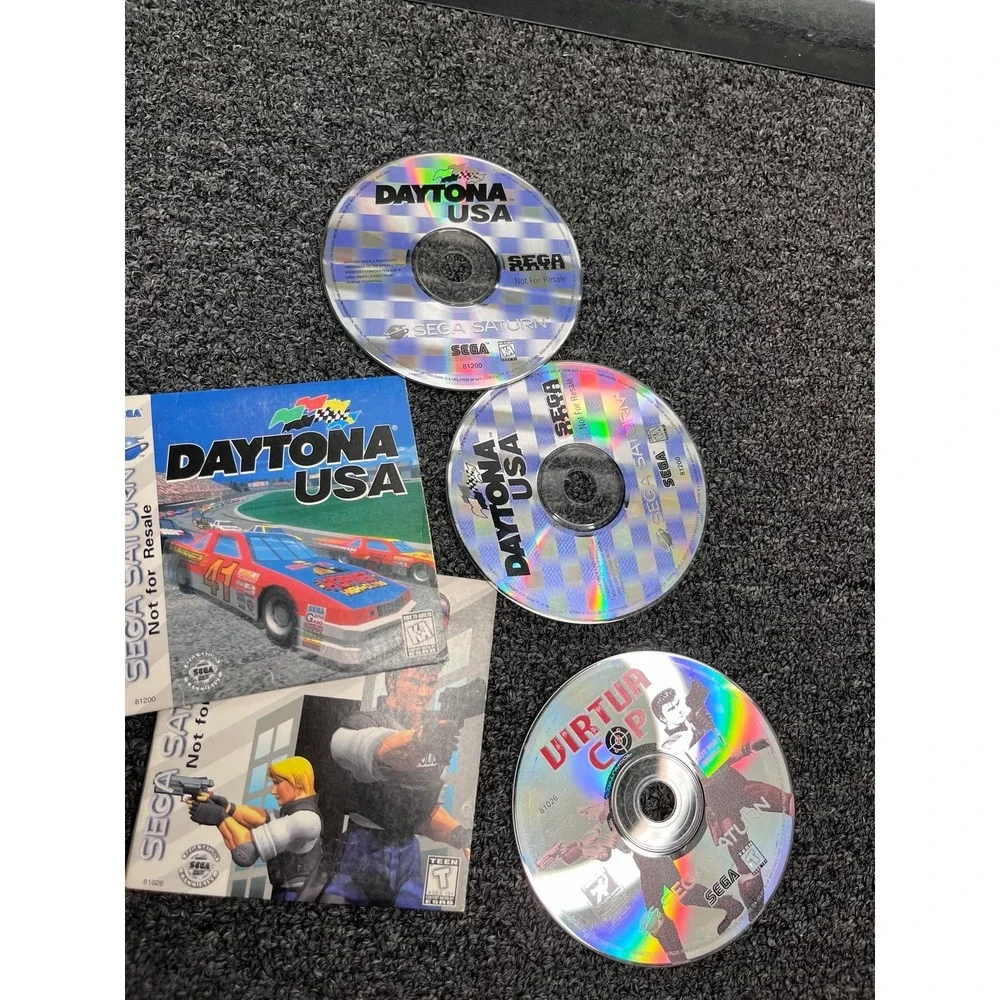 Sega Saturn Virtua Cop & DaytonaSega Saturn Virtua Cop & Daytona USA Video Games